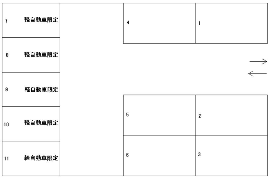 メゾン修の駐車配置図