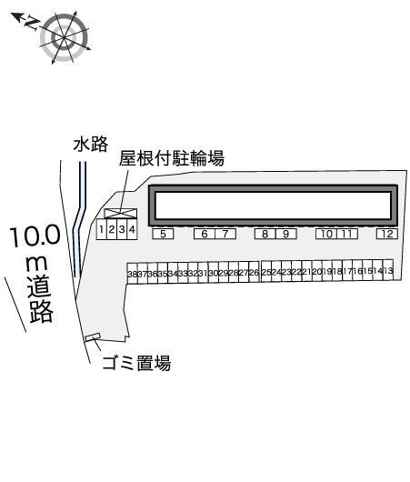 東諌早(40493)の駐車配置図