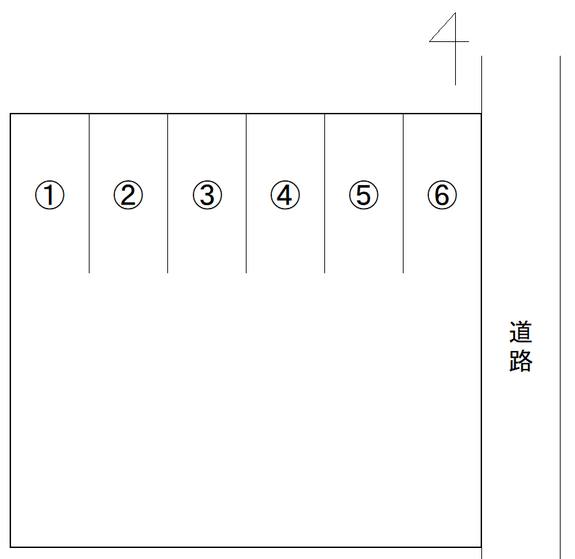 宮脇一丁目月極駐車場の駐車配置図