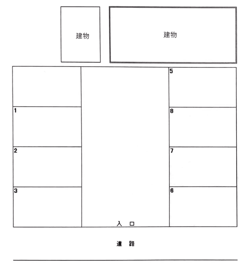 栄1丁目小酒井駐車場の駐車配置図