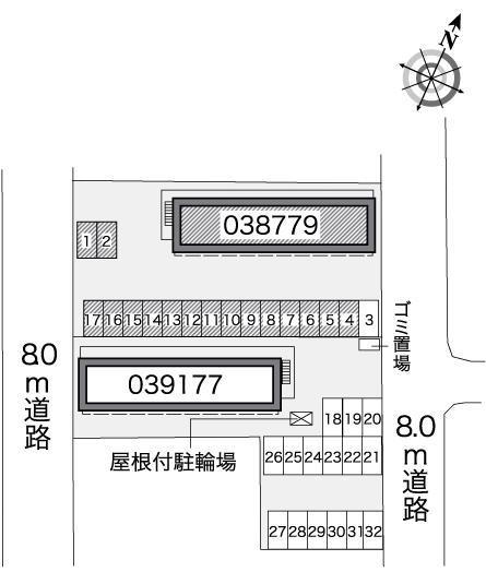サンヴィラ(38779)の駐車配置図