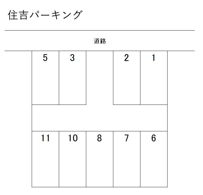 住吉パーキングの駐車配置図