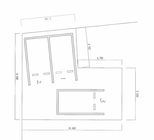 パークマックス保木間の駐車配置図