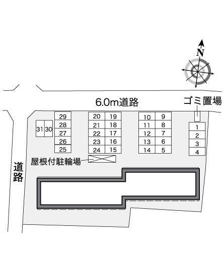 スリータウン(36474)の駐車配置図
