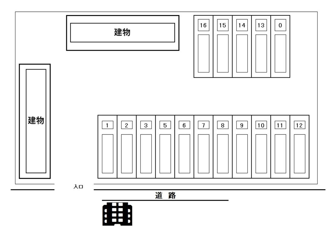 グリーンプラザ駐車場の駐車配置図