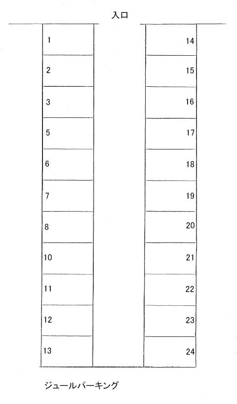 ジュールパーキングの駐車配置図
