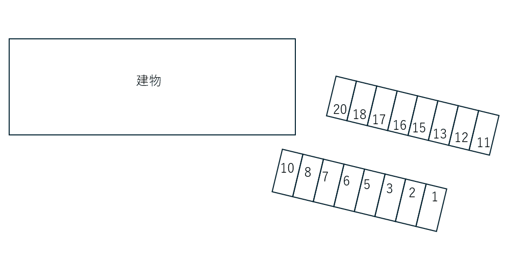 グリシーナの駐車配置図