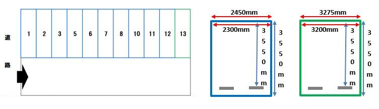 ポート・パーキングの駐車配置図