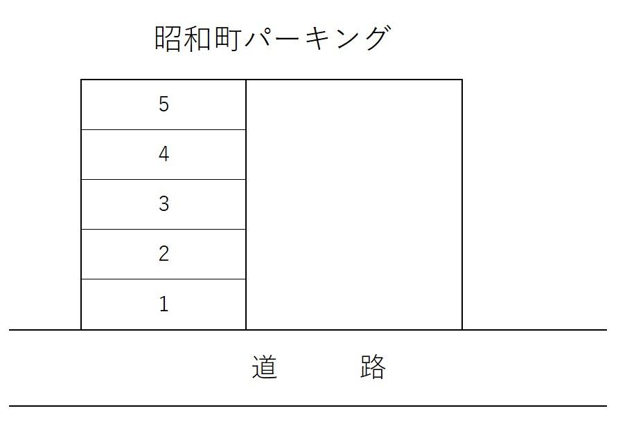 昭和町パーキングの駐車配置図