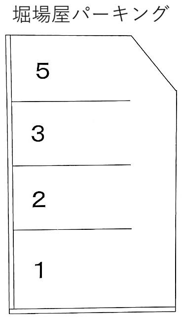 堀場屋パーキングの駐車配置図