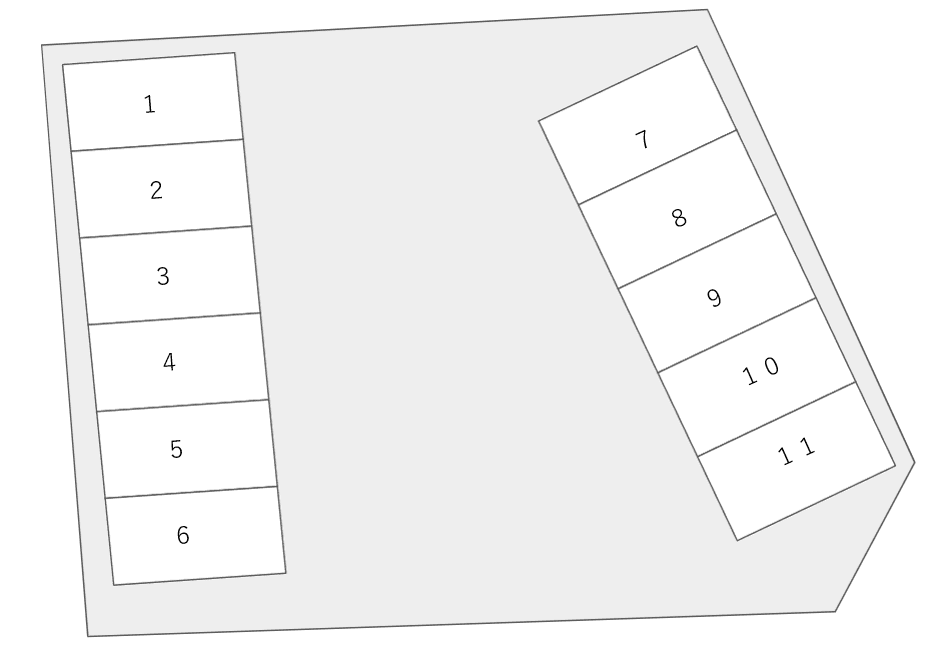 今寺駐車場の駐車配置図