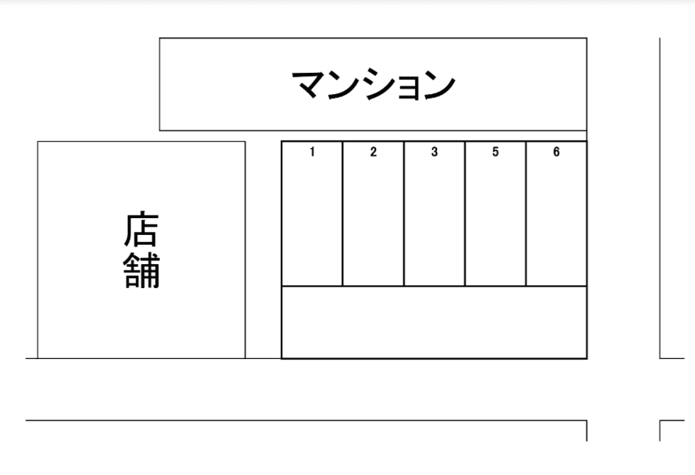 幸町パーキングの駐車配置図