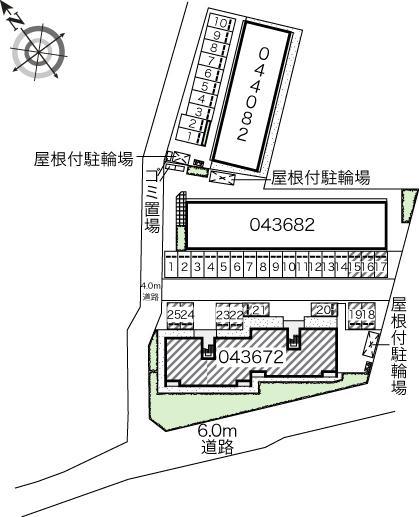 春日岡ヴィータ(43672)の駐車配置図