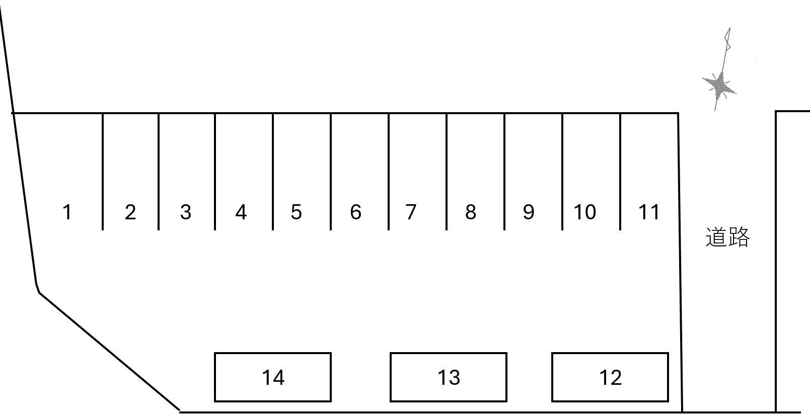 清水寺駐車場の駐車配置図
