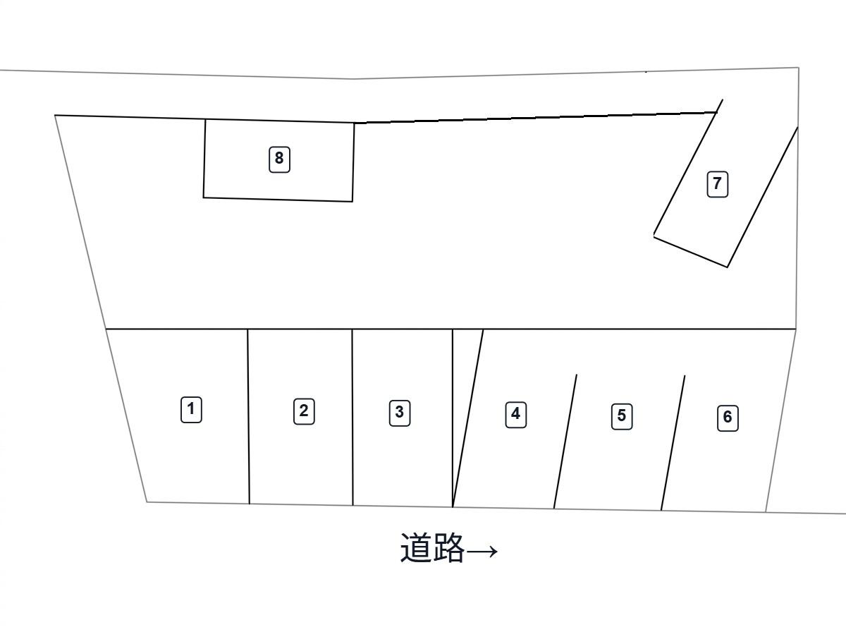 落合豊岡駐車場の駐車配置図