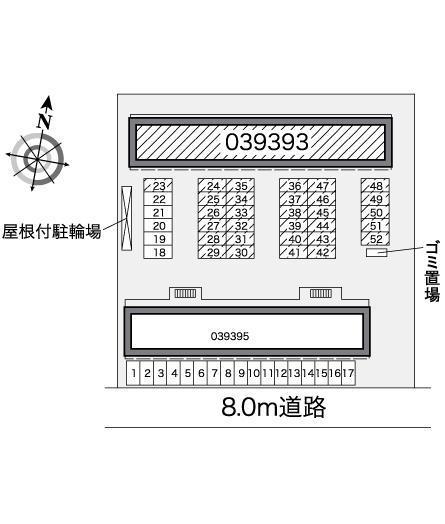 ノイエジールⅠ(39393)の駐車配置図