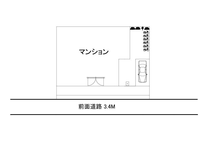 長尾4丁目駐車場の駐車配置図