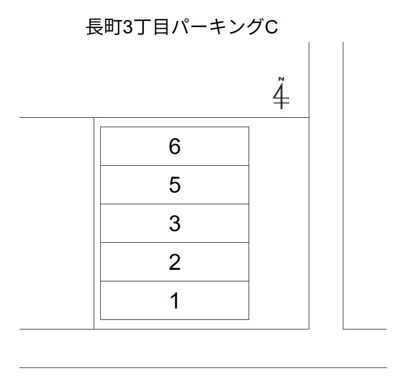 長町3丁目パーキングCの駐車配置図