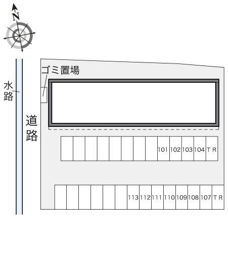 Wing(13607)の駐車配置図