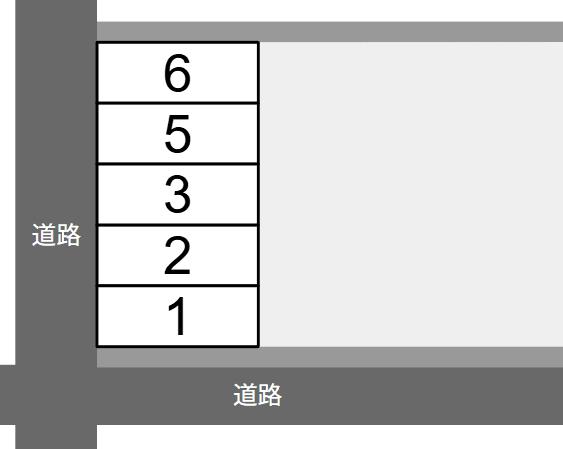 新生2丁目駐車場の駐車配置図