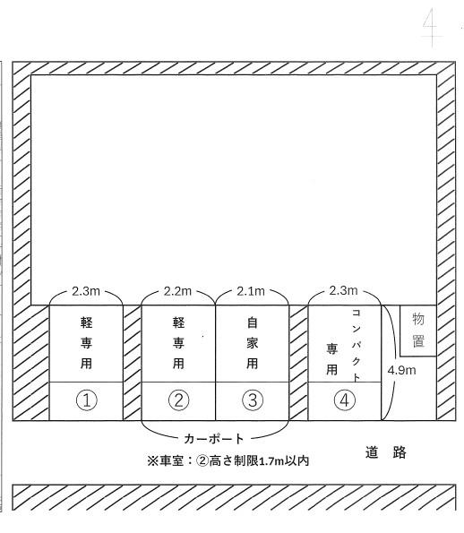 P15の駐車配置図