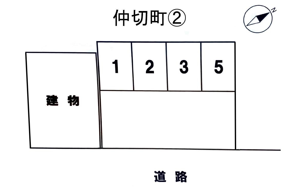 仲切町②の駐車配置図