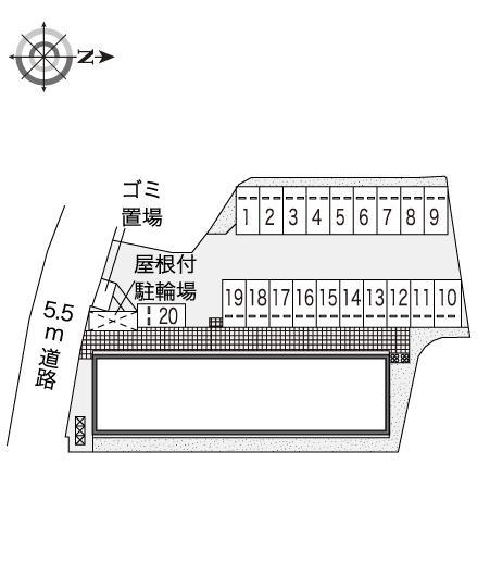 GRAND ONE(42740)の駐車配置図