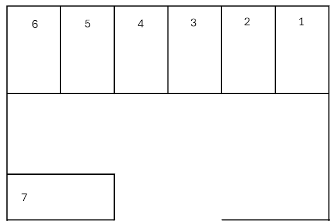 斉藤駐車場の駐車配置図