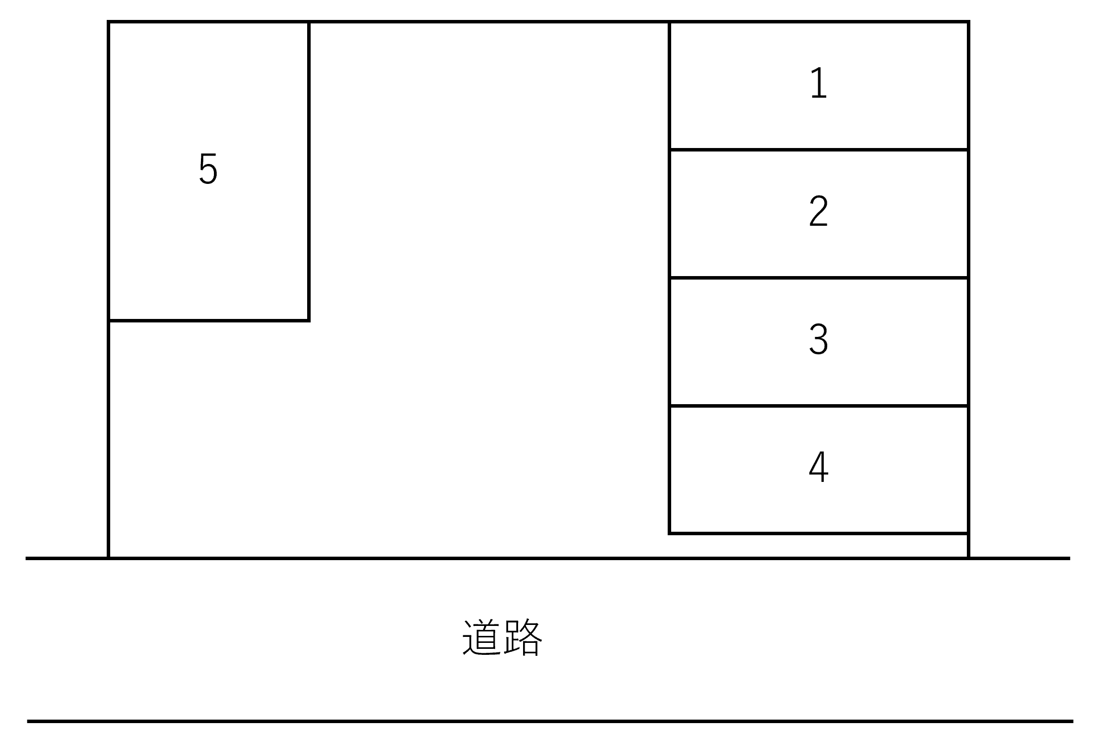 土屋駐車場の駐車配置図
