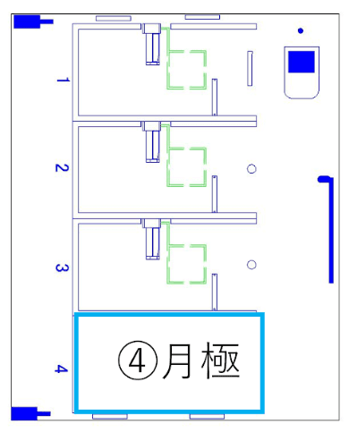 海老塚第3の駐車配置図