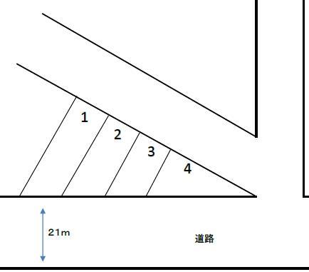 堀川駐車場の駐車配置図