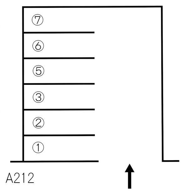 A212駐車場の駐車配置図