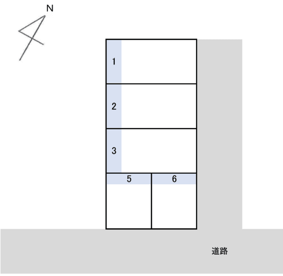 住吉1丁目TKパーキングの駐車配置図