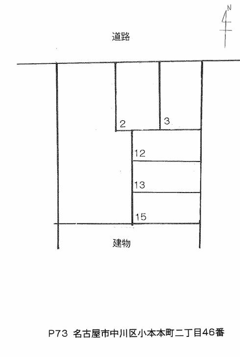 P73の駐車配置図