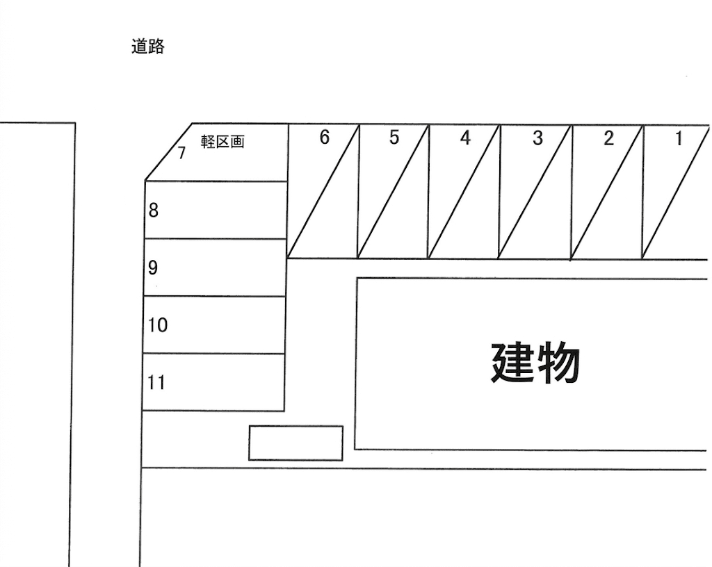 エトワール豊栄駐車場の駐車配置図