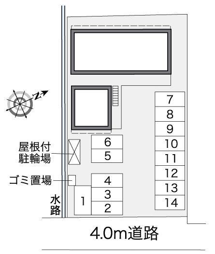 クオーレ(38551)の駐車配置図