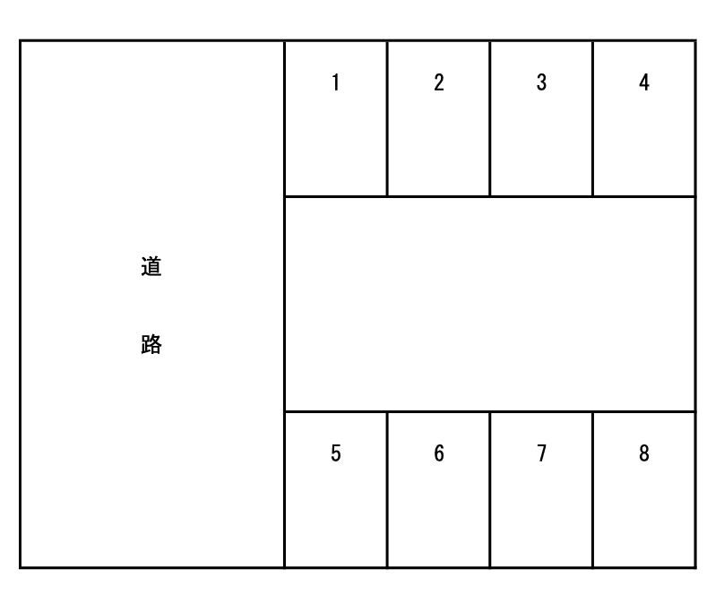 塩部駐車場(北)の駐車配置図