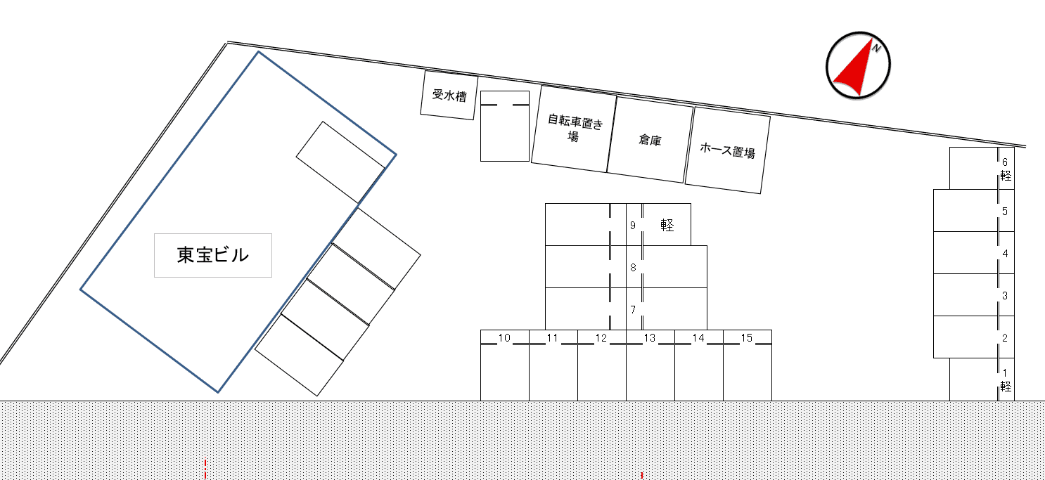 東宝ビルの駐車配置図