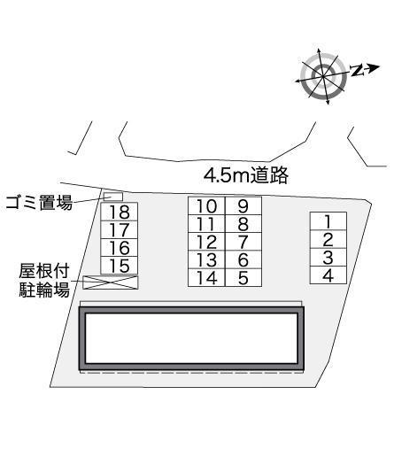 ウェル春日(36947)の駐車配置図