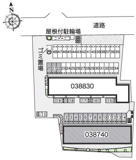 Kitaichi S(38740)) 敷地外駐車場の駐車配置図