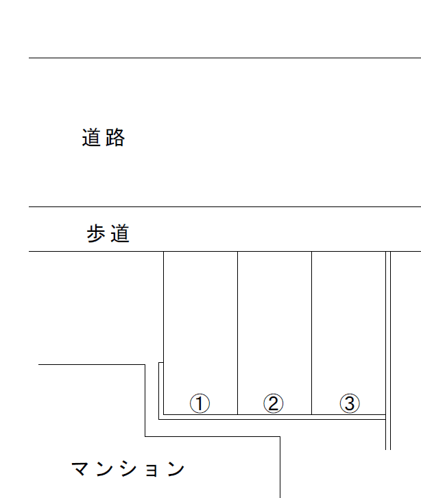 パーキング千代田3-20-8の駐車配置図