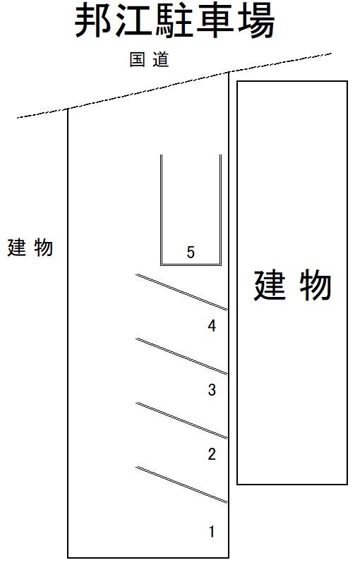 邦江駐車場の駐車配置図