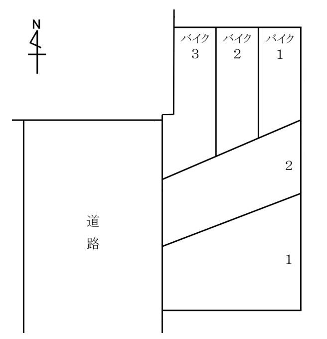 高橋駐車場の駐車配置図