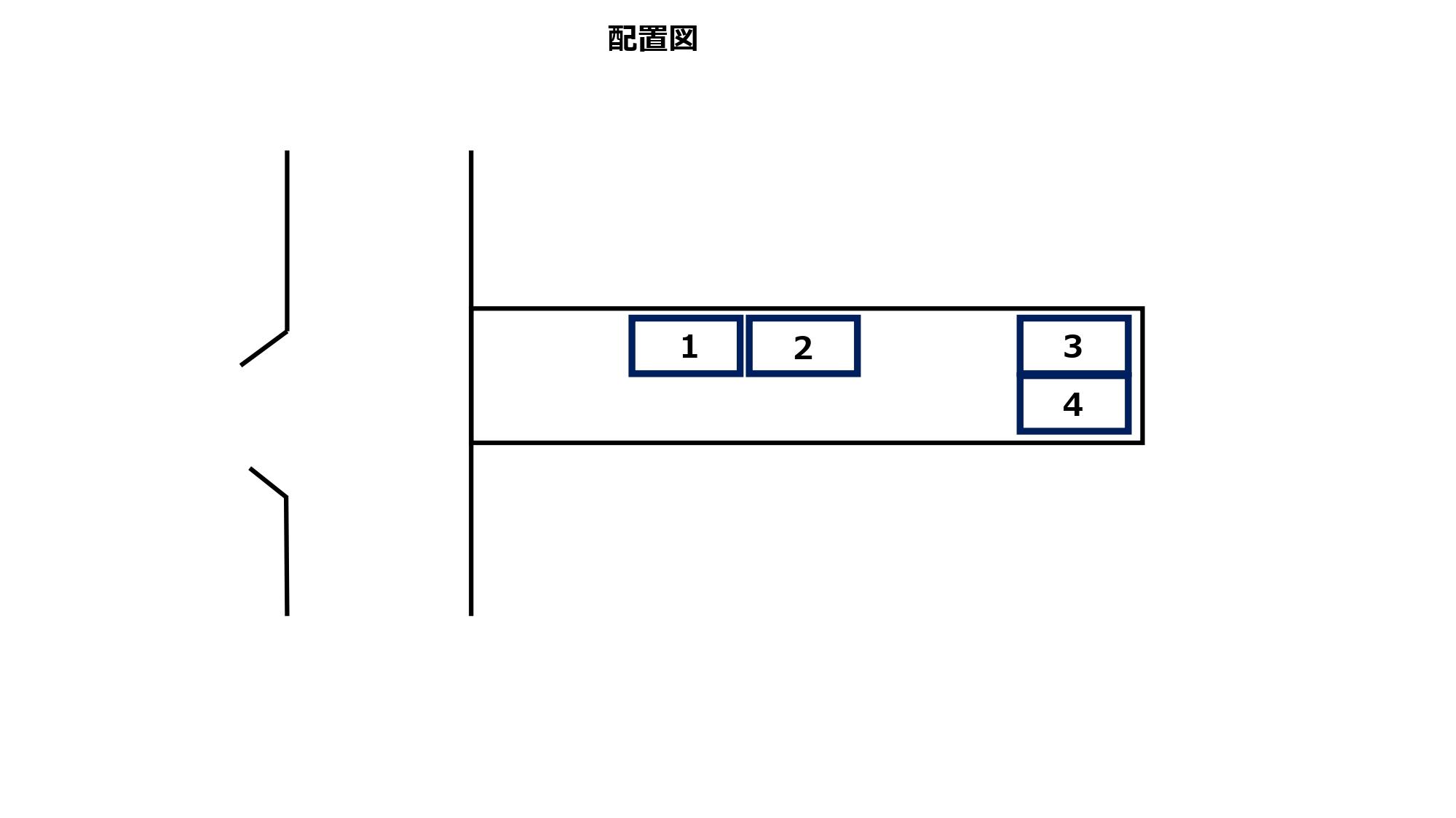 西九条猪熊町の駐車配置図