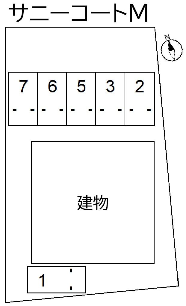 サニーコートMの駐車配置図