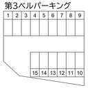第3ベルパーキングの駐車場