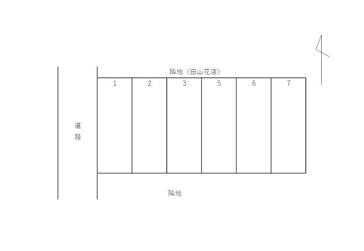 緑栗林町西駐車場の駐車配置図