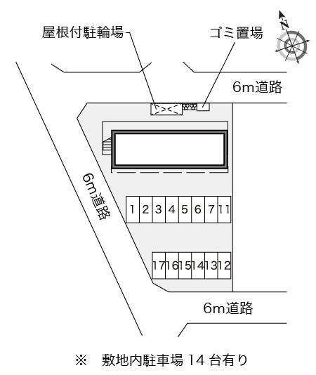 ボヌールちはら(15961)の駐車配置図