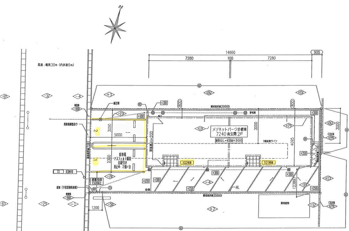 graciaの駐車配置図