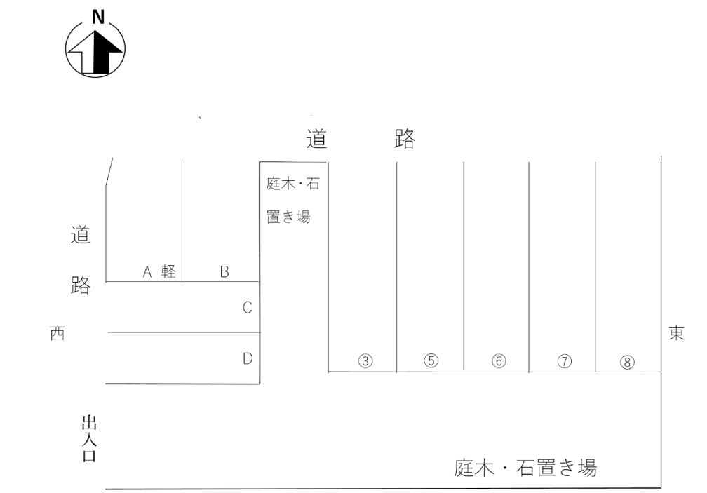 131の駐車配置図